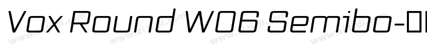 Vox Round W06 Semibo字体转换 Vox Round W06 Semibo字体转换